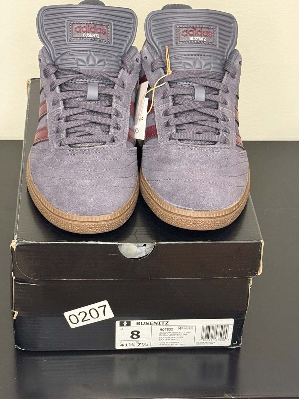 Adidas Busenitz Skateboarding Shoes Size 8 HQ7532